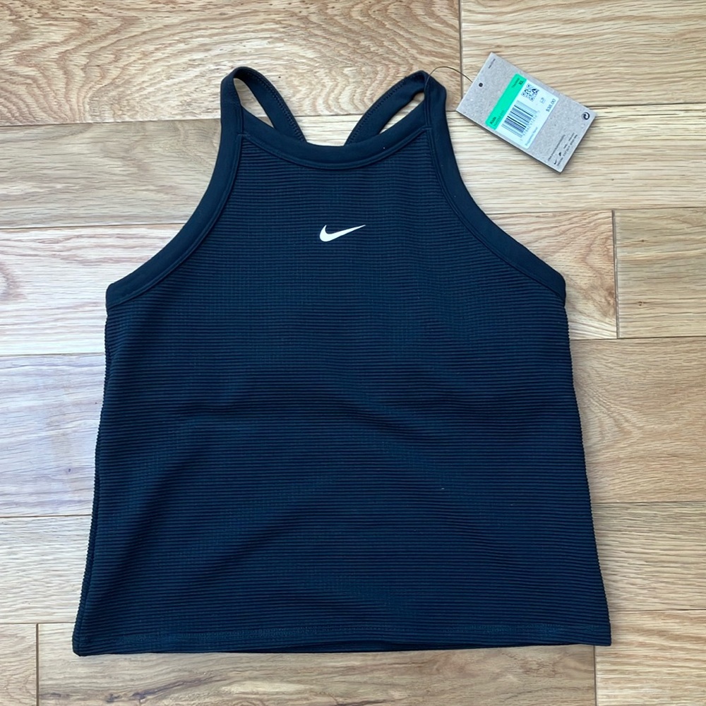 Nike Women's Black Ribbed Tank Top